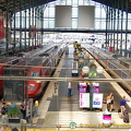View of the Thalys and SNCF trains